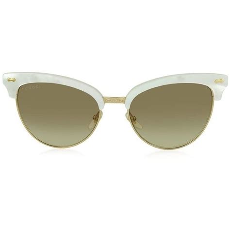 gucci gg 4283 s white|GUCCI Acetate Cat Eye Sunglasses GG4283/S White.